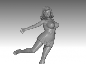Woman Body Builder 3D Print Model