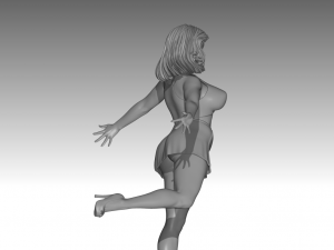 Woman Body Builder 3D Print Model