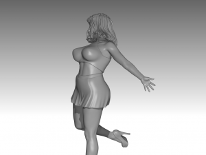 Woman Body Builder 3D Print Model