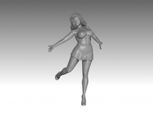 Woman Body Builder 3D Print Model