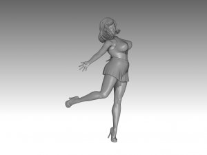 Woman Body Builder 3D Print Model