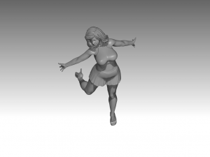 Woman Body Builder 3D Print Model