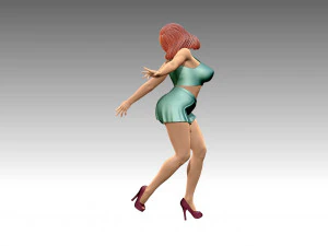 Woman Body Builder 3D Print Model