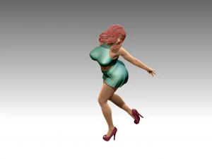 Woman Body Builder 3D Print Model