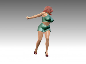 Woman Body Builder 3D Принт Модель