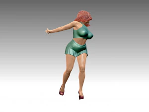 Woman Body Builder 3D Print Model