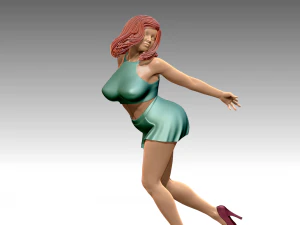 Woman Body Builder 3D Print Model