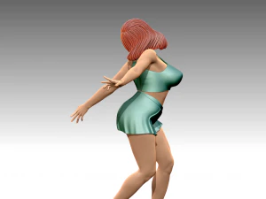 Woman Body Builder 3D Print Model