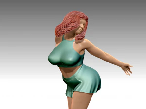 Woman Body Builder 3D Print Model