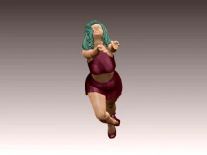 Woman Body Builder 3D Print Model
