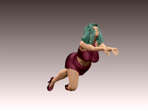 Woman Body Builder 3D 프린트 모델