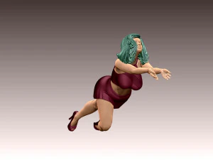 Woman Body Builder 3D Print Model