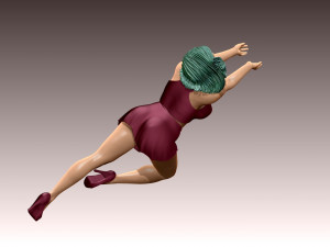 Woman Body Builder 3D 프린트 모델