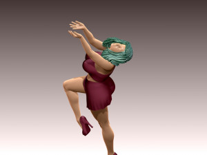 Woman Body Builder 3D 프린트 모델