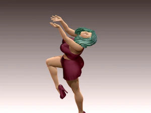 Woman Body Builder 3D Print Model