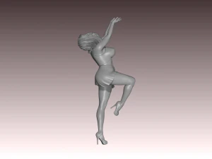 Woman Body Builder 3D Print Model