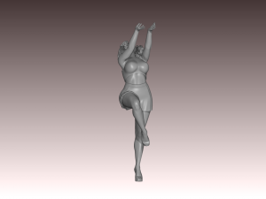 Woman Body Builder 3D 프린트 모델