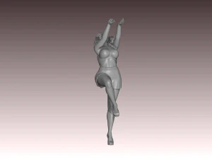 Woman Body Builder 3D Print Model