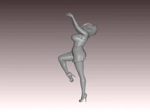 Woman Body Builder 3D Print Model