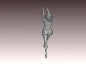 Woman Body Builder 3D Print Model