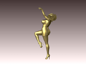 Woman Body Builder 3D 프린트 모델