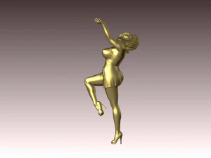 Woman Body Builder 3D Print Model