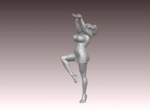 Woman Body Builder 3D 프린트 모델
