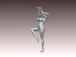 Woman Body Builder 3D Print Model