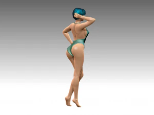 Woman Body Builder 3D Print Model