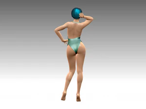 Woman Body Builder 3D Print Model