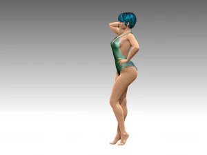 Woman Body Builder 3D Print Model