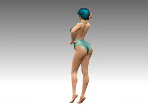 Woman Body Builder 3D Print Model