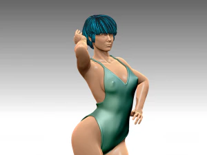 Woman Body Builder 3D Print Model