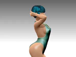 Woman Body Builder 3D Print Model
