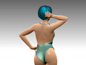Woman Body Builder 3D Print Model