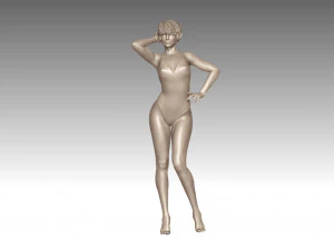 Woman Body Builder 3D Print Model
