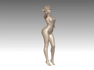 Woman Body Builder 3D Print Model