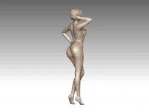 Woman Body Builder 3D Print Model