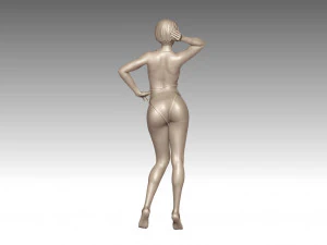 Woman Body Builder 3D Print Model