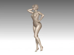 Woman Body Builder 3D Print Model