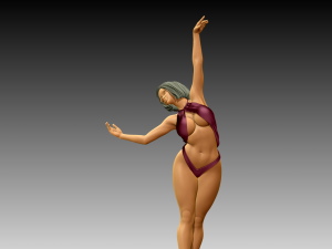 Woman Body Builder Modèles 3D en vedette