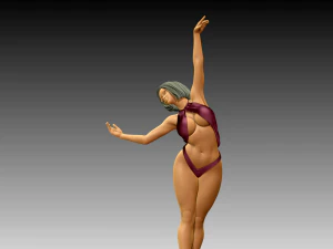 Woman Body Builder 3D Print Model