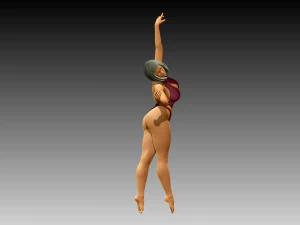 Woman Body Builder 3D Print Model