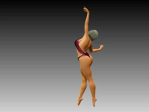Woman Body Builder 3D Print Model