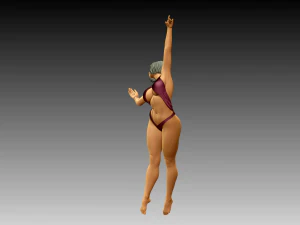 Woman Body Builder 3D Print Model