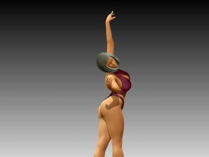 Woman Body Builder Modèles 3D en vedette