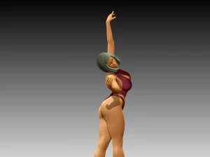 Woman Body Builder 3D Print Model