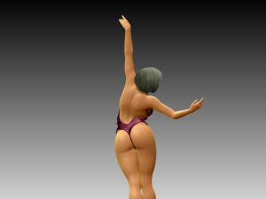 Woman Body Builder Modèles 3D en vedette