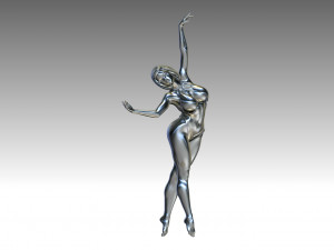 Woman Body Builder Modèles 3D en vedette
