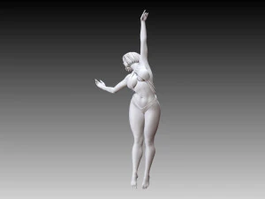 Woman Body Builder 3D Print Model